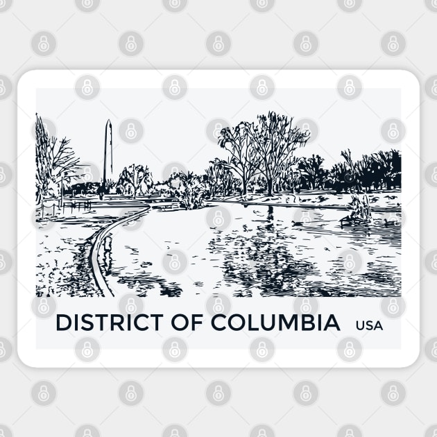 District of Columbia USA Sticker by Lakeric